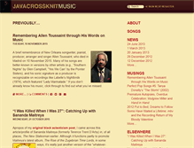 Tablet Screenshot of javacrossknitmusic.com